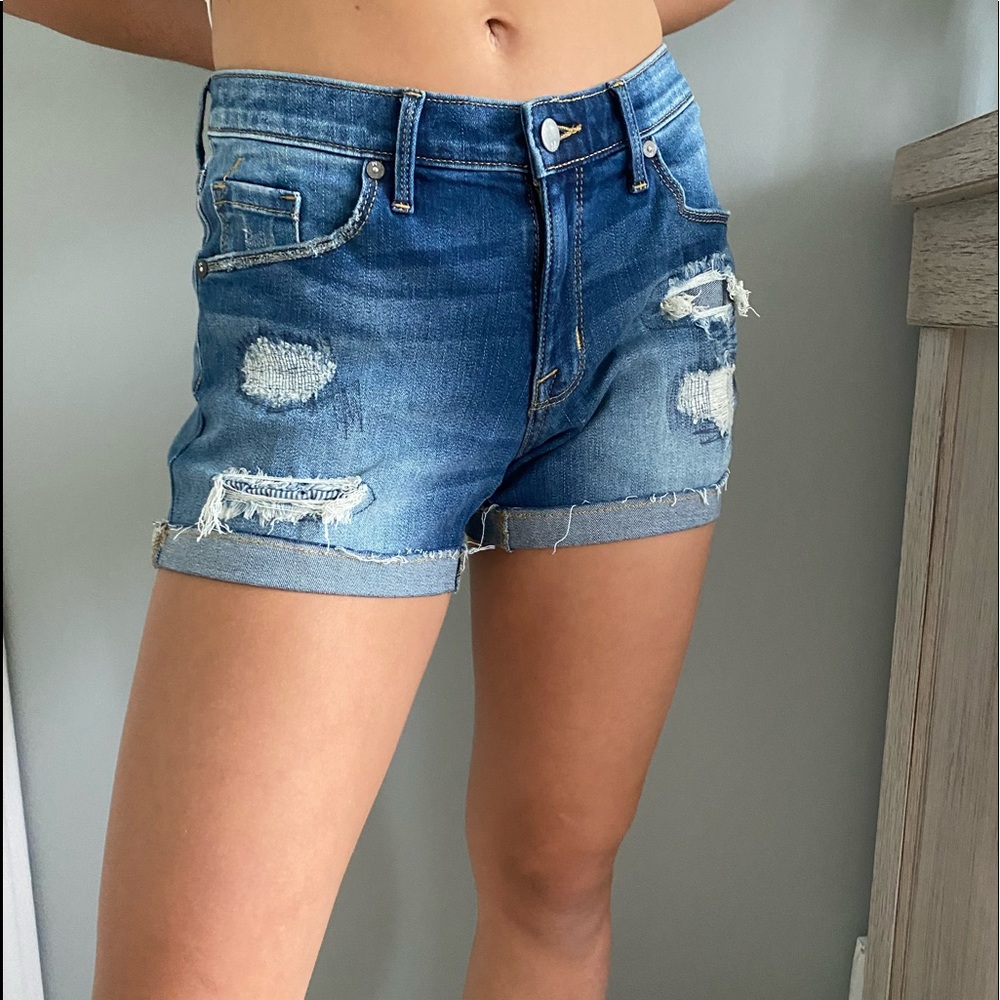 Very ripped Jean shorts!